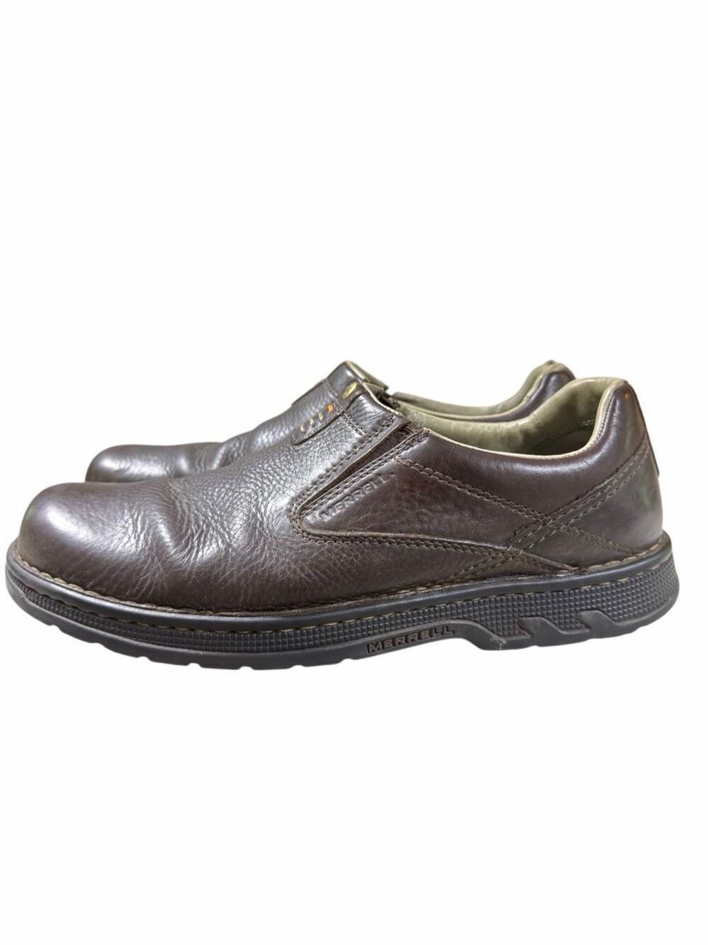 Merrell World Legend Stollen Mens Dark Brown Leather Slip On Shoes J45051 12